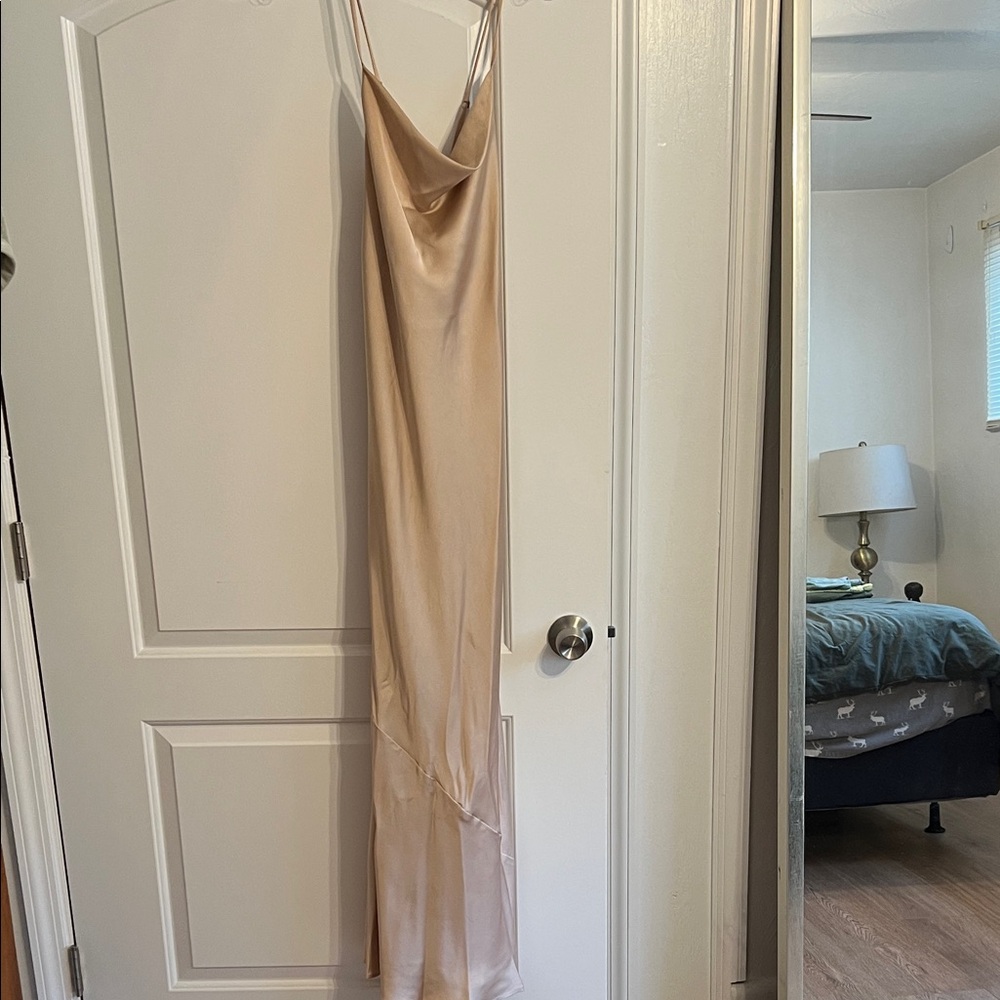 Show Me Your MuMu Champagne Dress